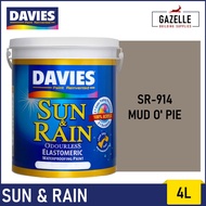Davies Sun & Rain Acrylic Elastomeric Paint - Browns 4L
