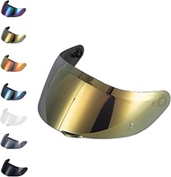 EvoParts Visor GT4-1 GT4-2 Compatible Helmet AGV K1 K1S K5 K5S Pinlock Ready (Gold, L-ML-XL-XXL)