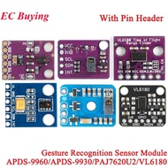 5Pcs/1pc APDS-9930 APDS-9960 7620 9 Gesture Recognition RGB Sensor Module PAJ7620U2 VL6180 VL6180X R