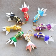 Beijing Cloisonne Copper Tire Lacquer Enamel Small Goldfish Keychain Keychain Handmade Fish Body Mov