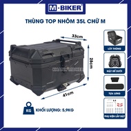 M-Biker high quality 35L aluminum box, 22l 28l 36l 45l motorcycle aluminum box