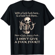 Funny Shirt I Don'T Give A F Skeleton For Man & T-Shirt