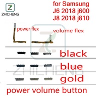 For samsung galaxy J6 2018 j600 J8 2018 j810 Power Button Flex Volume Up Down Button Flex