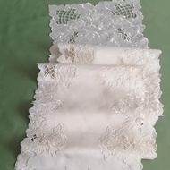 Manufacturer Ready Stock Solid Color Embroidered Long Table Runner 40x250cmi European South American