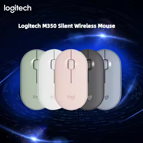 Logitech m350 Pebble Bluetooth USB dual-mode wireless mute mouse optical tracking