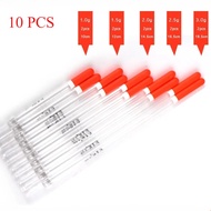 10PCS/Lot Nylon Plastic Float 1.0g/1.25g/1.5g/2.0g/2.5g/3.0g Crystal Plastic Fishing Floats Tube Set
