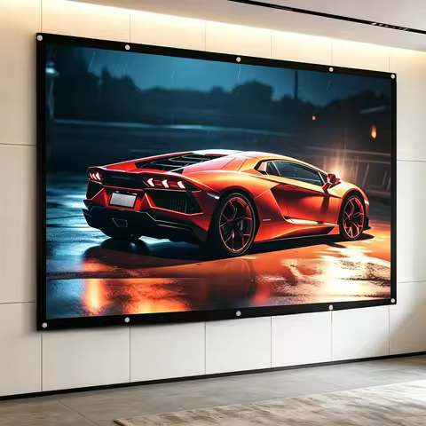 100-150 inch thick projection screen for watching movies, home theaters, offices, outdoor, indoor, l