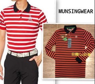 【 日趣rich日貨 】日本製 全新正品 Munsingwear 企鵝 紅色+黑色條紋經典款 Polo 衫