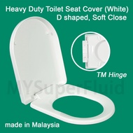 Heavy Duty Soft Close Toilet Seat Cover D Shape (TM Hinge)