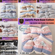 G9 2500Tc Pure Ease Cotton Bedsheet With Comforter 7in1 Set Cadar Bedding Premium Giza Fabric
