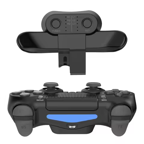 For PS4 Controller Extended Gamepad Back Button Attachment Rear Button Extension Adapter With Turbo 