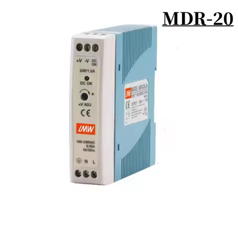 48V/24V/12V/5V Power Supply DIN Rail Power Supply Switch MDR-100W 20W 40W 60W 100W Power Source 2A 4