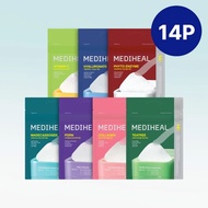 MEDIHEAL 14P Daily Treatment Pad 2.0 Travel Pouch -PDRN,Teatree,Madecassoside,Collagen,Watermide,Phy