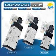 Solenoid valve 4V210-08 4V310-10 4V410-15 12V DC HAOHAN