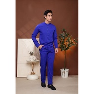 baju Melayu irfandewasa kain como crepe slim fit dipan Seluar ada zip baju pun