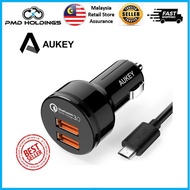 AUKEY 36W Car USB Charger Dual Port Quick Charge 3.0 Fast Mobile Phone Car-Charger