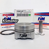 PISTON SEHER SET FIM80 CUSTOM DOME PIN 13 7 57.5 58 58.5 59 59.5 60 61 61.5 62 63 64 65 PIN 13
