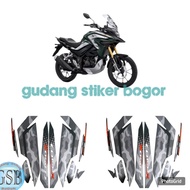 Cb150 x 2025 matte green motorcycle sticker