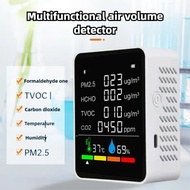 Six-in-One Detector CO Carbon Dioxide Formaldehyde TVOC PM2.5 PM10 Air Detector