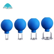 Cupping Therapy Set Glass 4 Sizes  Cupping Therapy Silicone Massager