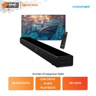 Vinnfier MAX 160W Home TV Soundbar Speaker Hyperbar 3000 Bluetooth USB Drive Aux-In Optical HDMI (AR
