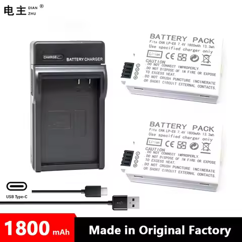 LP-E8 LPE8 LP E8 Battery Charger For Canon EOS 550D 6000D 650D 700D KISS X4 X5 X6i X7i Rebel T2i T3i