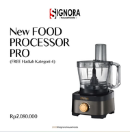 Food Processor Pro Signora (Tanpa Cubic Cutter) dan Bonus Hadiah