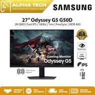 SAMSUNG Odyssey G5 G50D QHD Gaming Monitor 27 Inch | 2560x1440 | Fast IPS Panel | FreeSync | 180Hz |