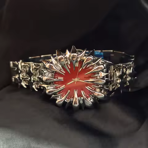 Special-shaped lightning dragon scale spike soldering watch design heavy industry trend Y2K Watches 