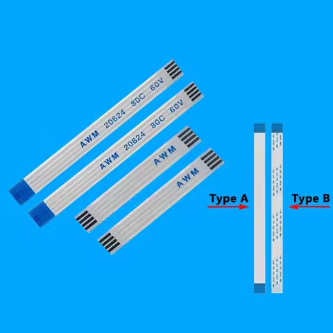 10Pcs FFC 4Pin 5/6/7/8/9/10 Pin FFC FPC AWM 20624 80C 60V VW-1 0.5mm 1mm Pitch Flat Flexible Cable 5