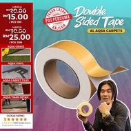 Flooring Double Sided Tape 20m Al Aqsa DIY  Vinyl Floor Lantai Vinyl Artificial Grass Carpet Karpet 