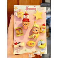 Crocs-compatible embellishments, Crocs decorative buckles, DIY accessories, star-shaped shoe charms,