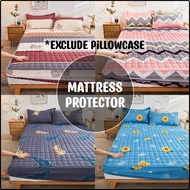 Cotton Bedsheet Mattress Protector Cover Patchwork Fitted Bed Sheet Single Twin Queen King Ready Sto