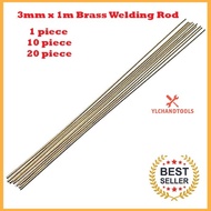 3.0MM X 1 METER  BRASS WELDING ROD / COPPER  ROD / Bantang Tembaga Kuning 铜焊条