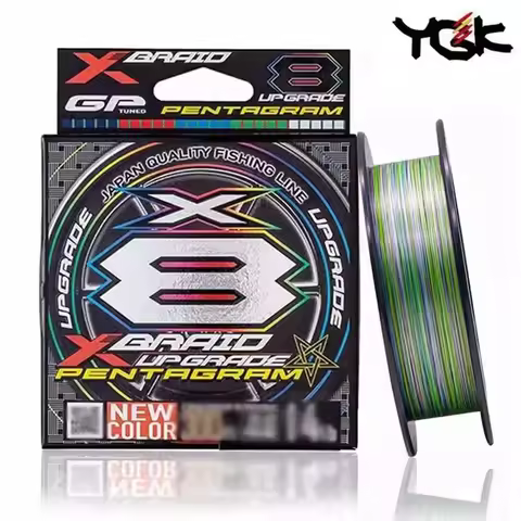 YGK X BRAID Upgrade X8 PENTAGRAM Fishing Line Multifilament X8 PE Line NEW COLOR Super Strong Japan 