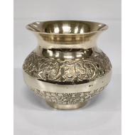 Brass Pooja Kalash / Lota for Temple & Home Rituals – Traditional Pooja Pot (Size - 3x3 Inch | 1 Pc)