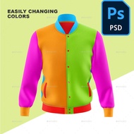 Men's Bomber Jacket Mockup  | Mockup Tshirt High Quality Photoshop