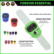 (FOREVER ESSENTIAL) Mini Digital Display Tally Counter Finger Hand Knitting Crochet Sewing (0000-999