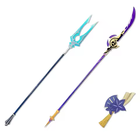 Genshin Impact Raiden Shogun Cosplay Set, Engulfing Lightning & The Catch Props, Headwear Accessorie