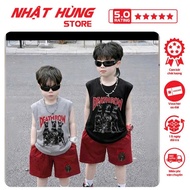short sleeve baby boy clothes set with 3 super cool DOGS printed on it, children's t-shirt and short