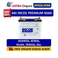 Aki Mobil Incoe Premium NS60 Xenia Rush Terios INPR-NS60