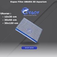 AMARA 8D aquarium filter cotton size 12x30cm 30x40 cm/ 30x120cm/