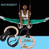 OSPREY-ยิมนาสติกแหวนโ Wood Gymnastic Rings Olympic Rings 1pair Premium Heavy Duty Cross Training Woo