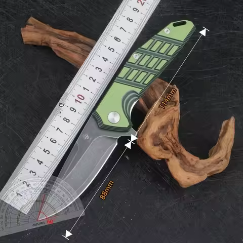 Russian Tetris DPS-15S Steel-Clad Technology S90V Blade G10 Handle Outdoor Multitools Cutting Meat F