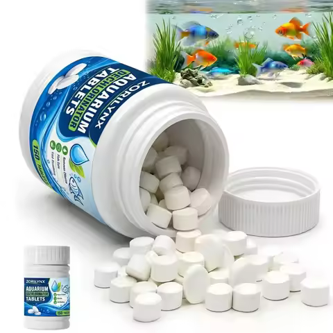 Aquarium Dechlorinator Tablets Fast Dissolving Water Purifier Chlorine Remover Agents for Fish Tank