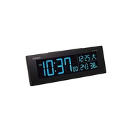 Seiko Clock Alarm Clock Radio Wave Digital AC Color LCD Series C3 Black DL305K SEIKO Main Body Size: 7.3×22.2×4.4cm