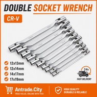 CR-V Double Box End Wrench | Double Socket Spanner | Heavy Duty Nut Wrench 12x13 12x14 14x17 17x19mm
