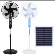RD STOCK🚀 kipas angin HXT-188- SOLAR charging electri Fan 25W kipas angin Tenaga surya matahari
