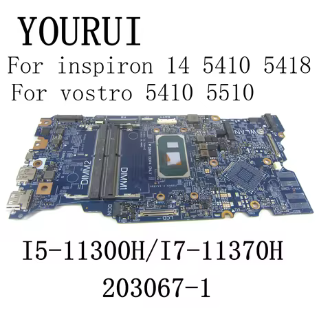 FOR Dell Inspiron 14 5410 5510 5418 5518 Vostro 5410 5510 Laptop Motherboard with I5-11300H/I7-11370