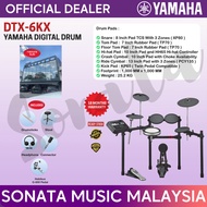 YAMAHA ORIGINAL QUALITY DTX-6KX DIGITAL DRUM SET KIT HOME PRACTICE (with G600 pedal Package A)